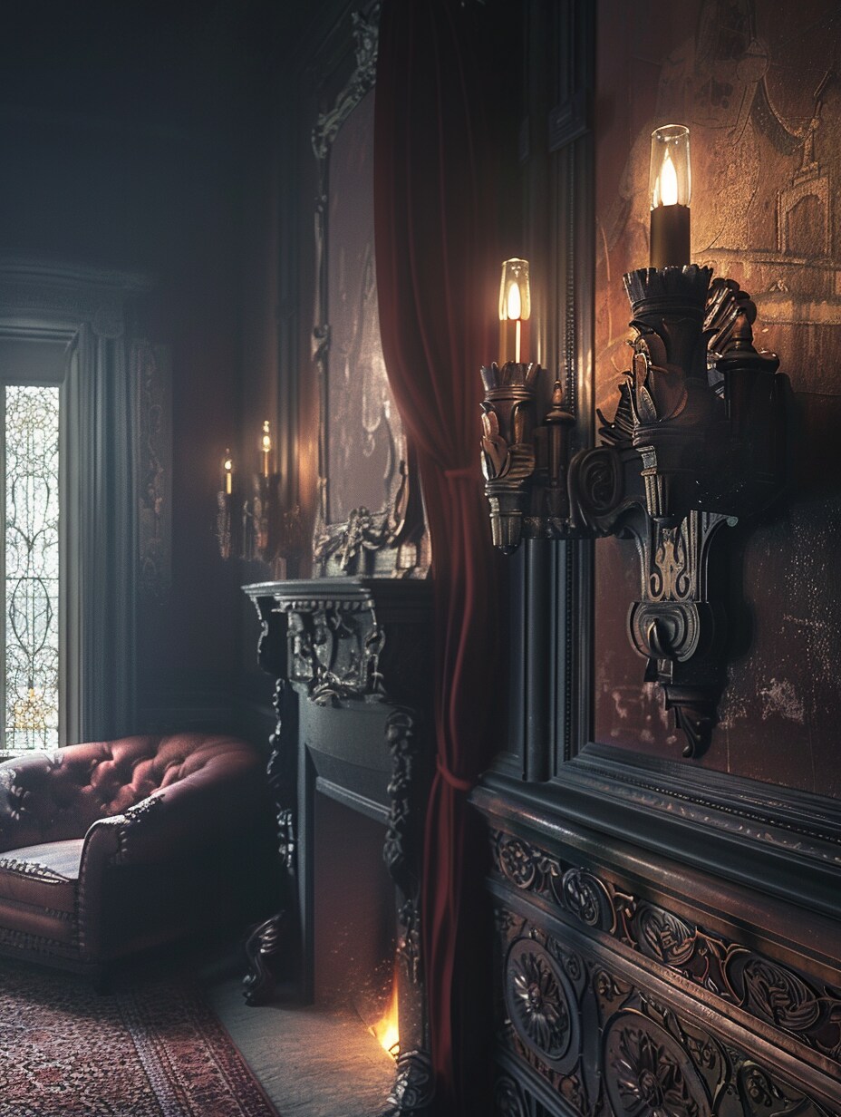 Gothic mantel decoration 10