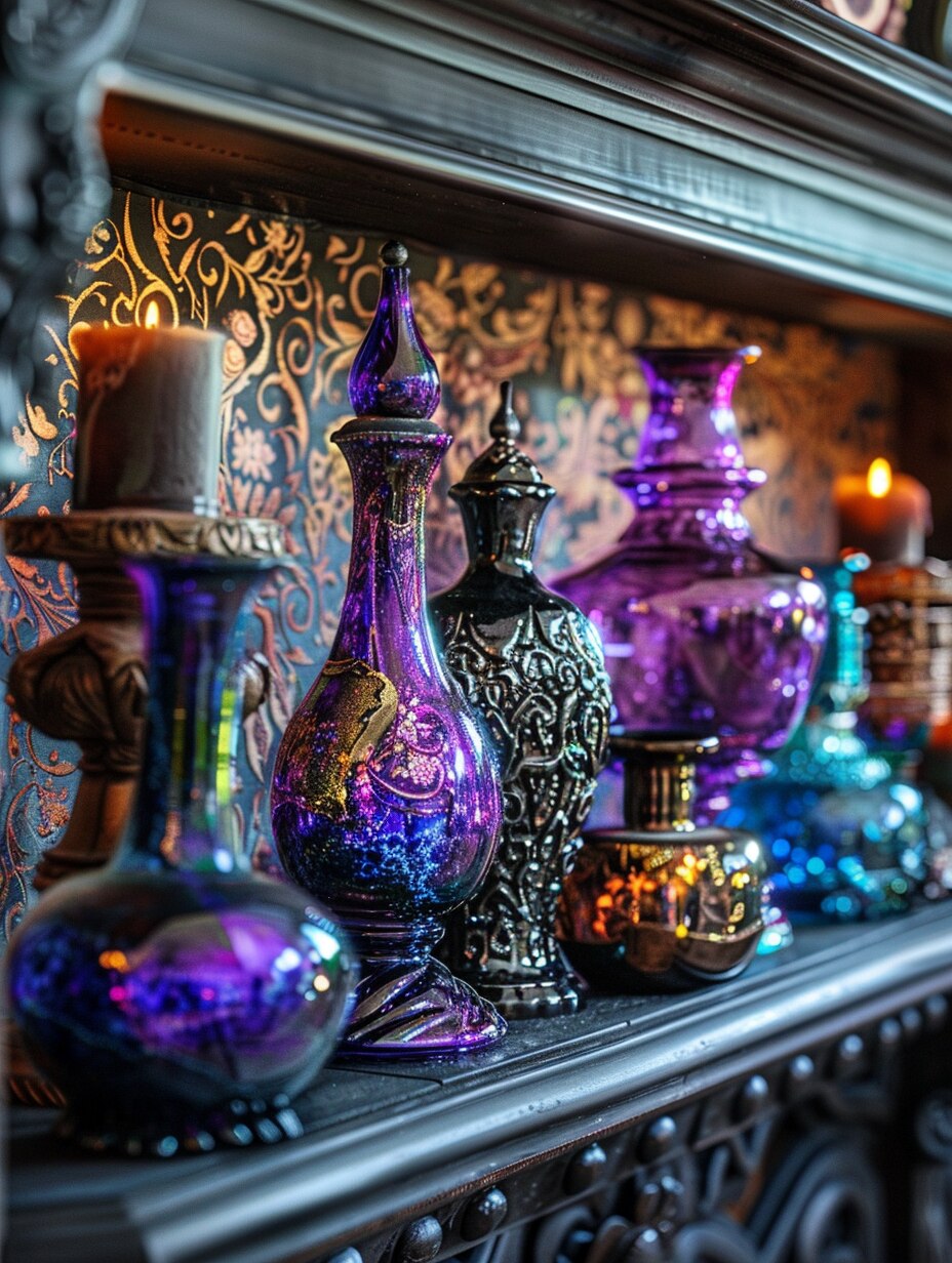 Gothic mantel decoration 13