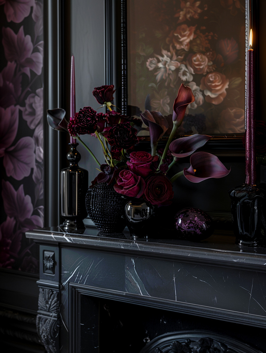 Gothic mantel decoration 19