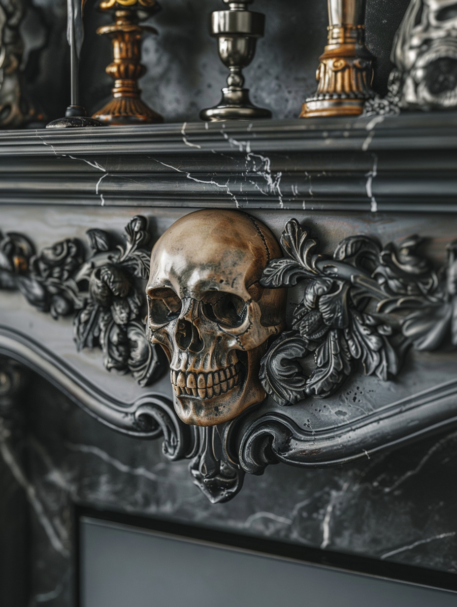 Gothic mantel decoration 4