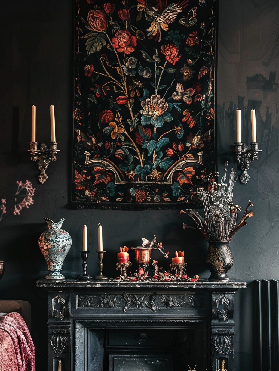 Gothic mantel decoration 5