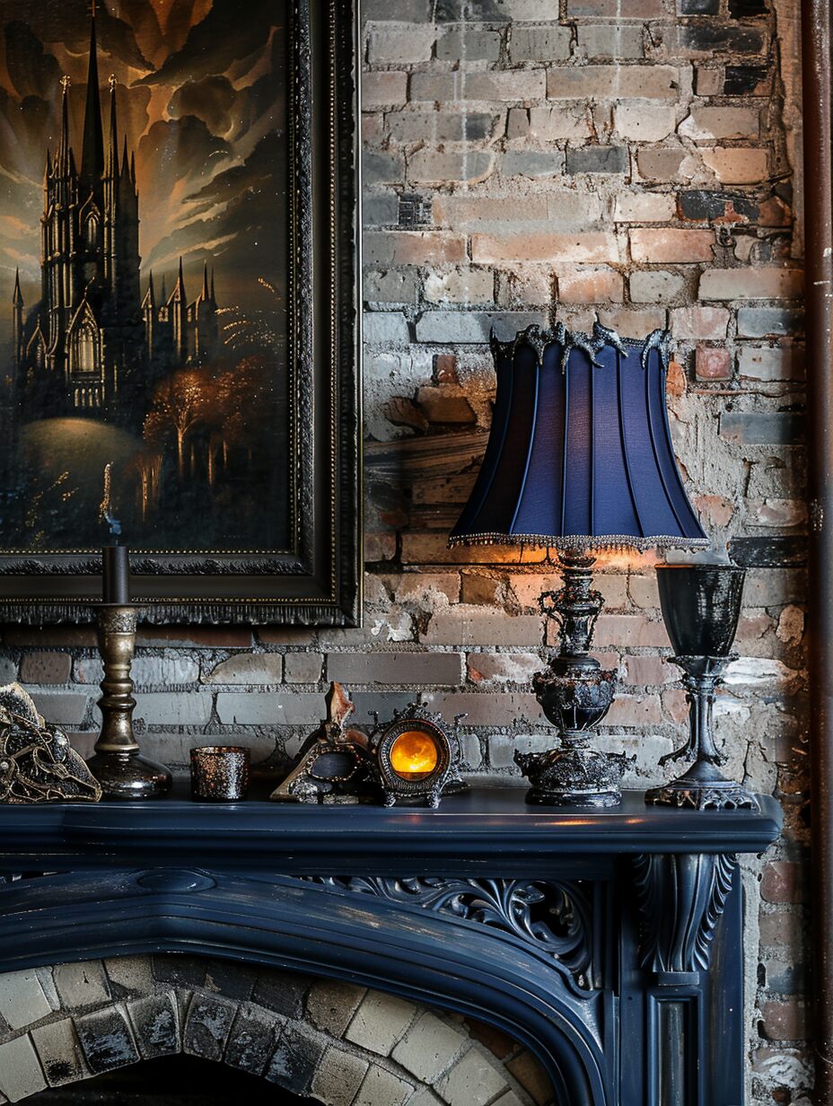Gothic mantel decoration 8