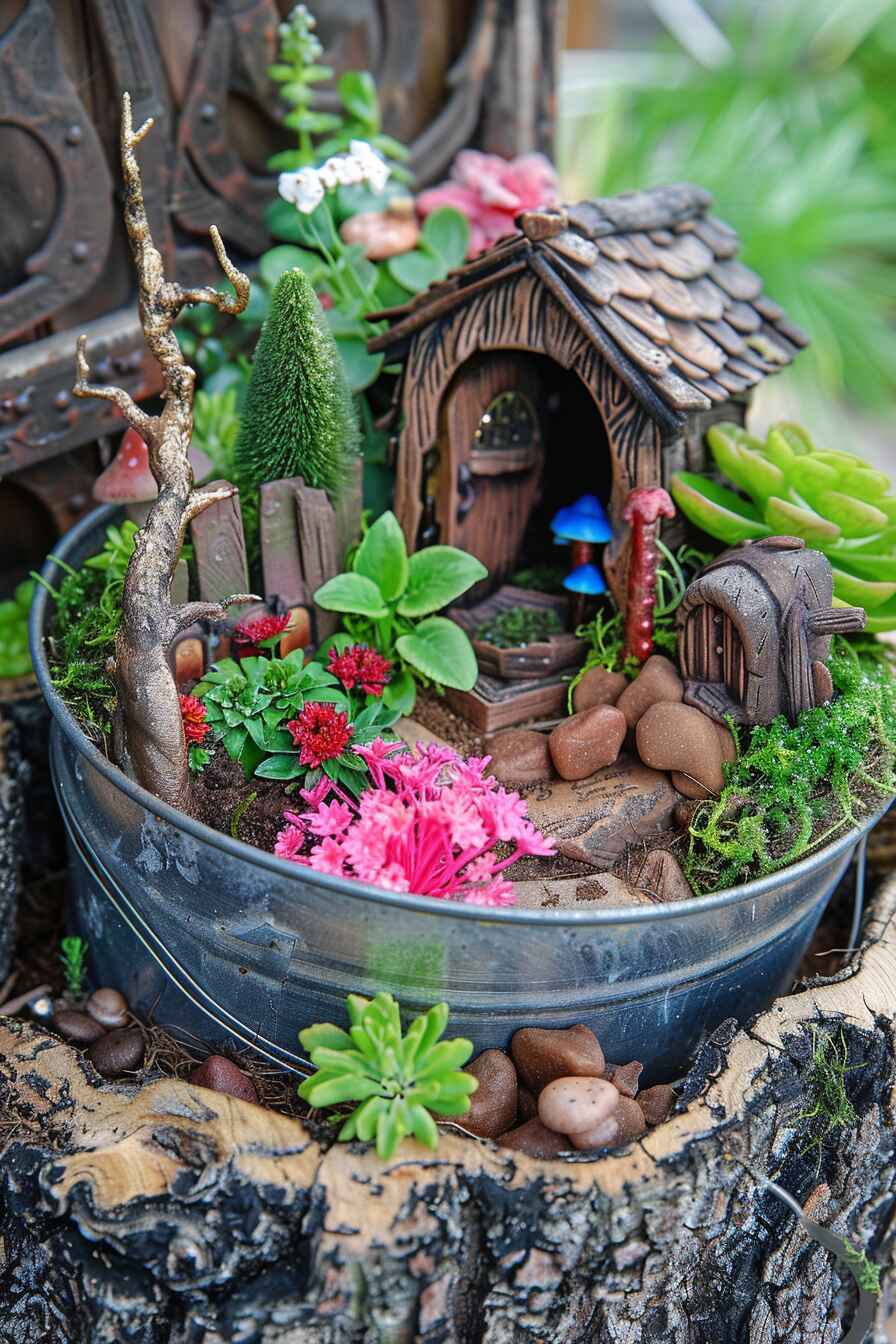 outdoor fairy garden ideas - 25
