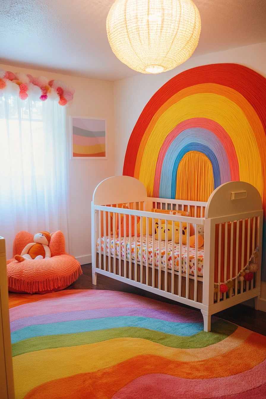 colorful rainbow nursery
