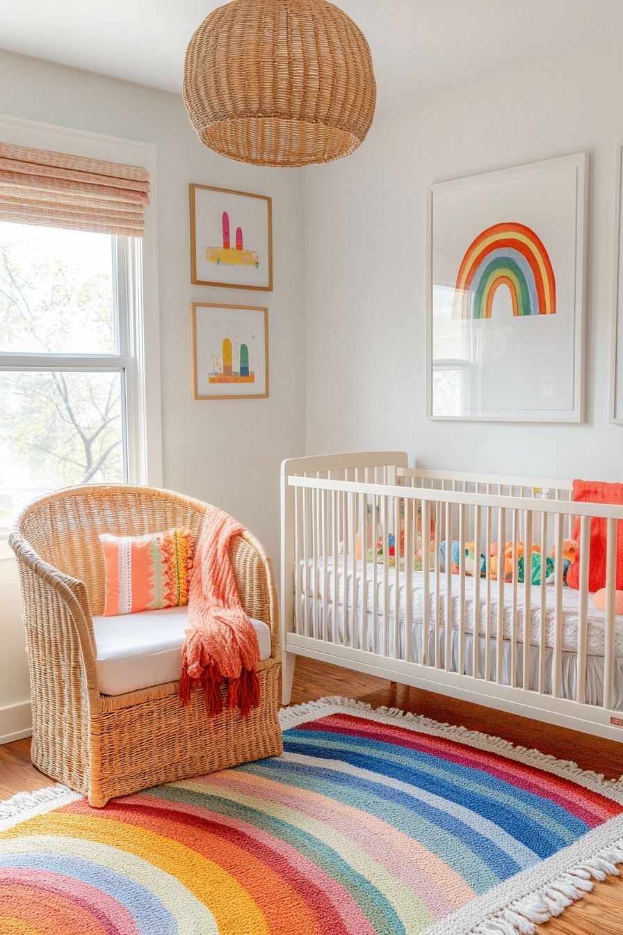 rainbow themed nursery